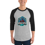 3/4 sleeve raglan shirt