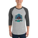 3/4 sleeve raglan shirt