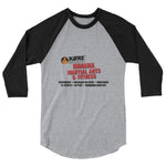 Adult 3/4 sleeve raglan shirt Original IMA Logo