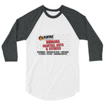 Adult 3/4 sleeve raglan shirt Original IMA Logo