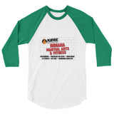 Adult 3/4 sleeve raglan shirt Original IMA Logo