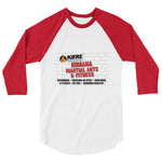 Adult 3/4 sleeve raglan shirt Original IMA Logo