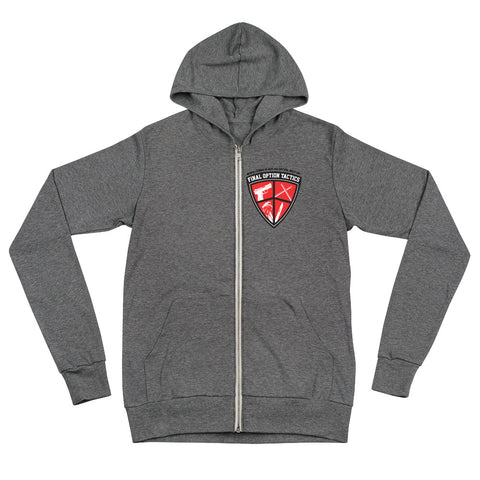 Adult Unisex zip hoodie FOT Logo